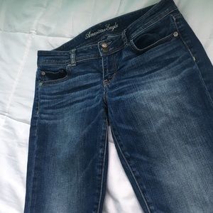 AEO Double Button Skinny Jeans